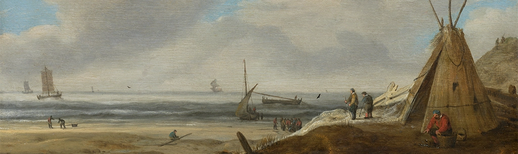 image of Coastal Landscape with a Tent