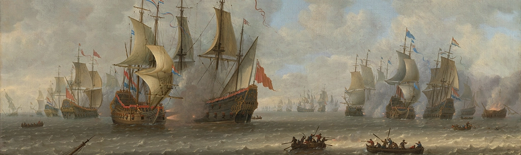 image of A Naval Battle, Probably the Battle of Dungeness, 30 November 1652