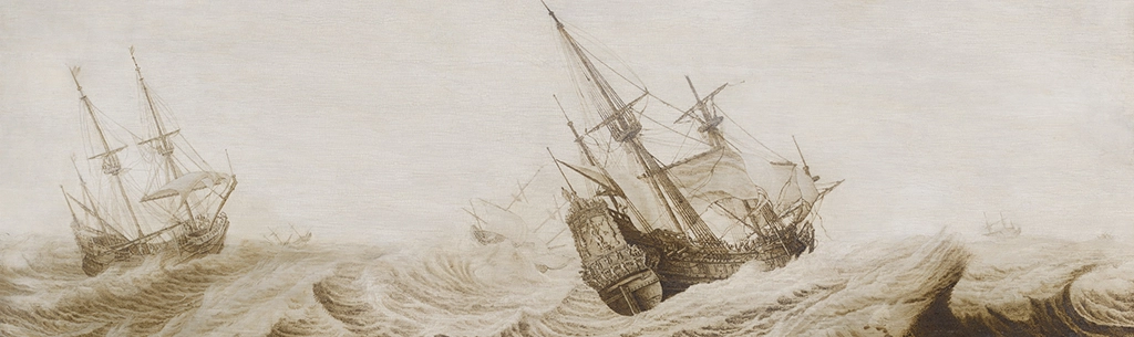 image of Fluyten and Other Three-Masters in Choppy Water